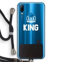 CaseCompany King zwart: Huawei P20 Lite Transparant Hoesje met koord