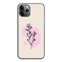 CaseCompany Roses are red: iPhone 11 Pro Transparant Hoesje