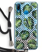 CaseCompany Geometrische jungle: Huawei P20 Lite Transparant Hoesje met koord