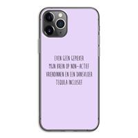 CaseCompany Tequila: iPhone 11 Pro Transparant Hoesje