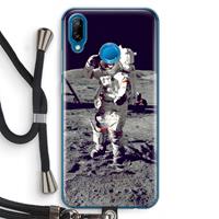 CaseCompany Spaceman: Huawei P20 Lite Transparant Hoesje met koord