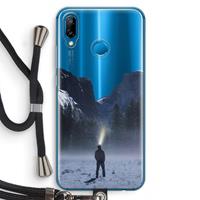 CaseCompany Wanderlust: Huawei P20 Lite Transparant Hoesje met koord