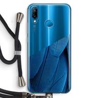 CaseCompany Pauw: Huawei P20 Lite Transparant Hoesje met koord