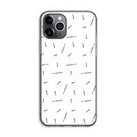 CaseCompany Hipster stripes: iPhone 11 Pro Max Transparant Hoesje