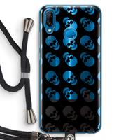 CaseCompany Musketon Skulls: Huawei P20 Lite Transparant Hoesje met koord