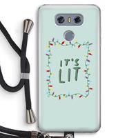 CaseCompany It's Lit: LG G6 Transparant Hoesje met koord