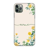 CaseCompany Gele bloemen: Volledig geprint iPhone 11 Pro Max Hoesje