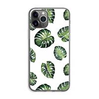 CaseCompany Tropische bladeren: iPhone 11 Pro Max Transparant Hoesje