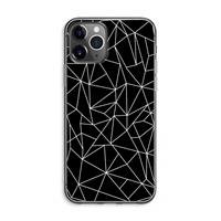 CaseCompany Geometrische lijnen wit: iPhone 11 Pro Max Transparant Hoesje