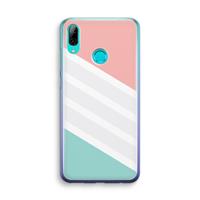 CaseCompany Strepen pastel: Huawei P Smart (2019) Transparant Hoesje