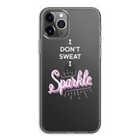 CaseCompany Sparkle quote: iPhone 11 Pro Transparant Hoesje