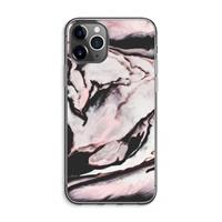 CaseCompany Roze stroom: iPhone 11 Pro Max Transparant Hoesje