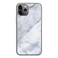 CaseCompany Witte marmer: iPhone 11 Pro Transparant Hoesje
