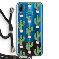 CaseCompany Cactus Lover: Huawei P20 Lite Transparant Hoesje met koord