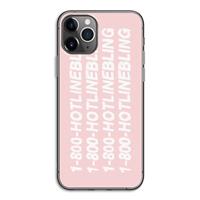 CaseCompany Hotline bling pink: iPhone 11 Pro Transparant Hoesje