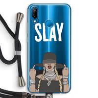 CaseCompany Slay All Day: Huawei P20 Lite Transparant Hoesje met koord