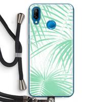 CaseCompany Palmbladeren: Huawei P20 Lite Transparant Hoesje met koord