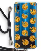 CaseCompany You Had Me At Pizza: Huawei P20 Lite Transparant Hoesje met koord