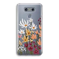 CaseCompany Painted wildflowers: LG G6 Transparant Hoesje