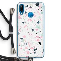 CaseCompany Terrazzo N°3: Huawei P20 Lite Transparant Hoesje met koord