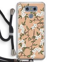 CaseCompany Blossoming spring: LG G6 Transparant Hoesje met koord