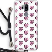 CaseCompany GIRL POWER: LG G7 Thinq Transparant Hoesje met koord