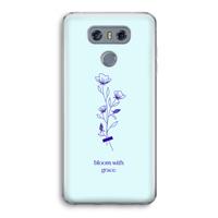 CaseCompany Bloom with grace: LG G6 Transparant Hoesje