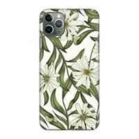 CaseCompany Wit bloemenpatroon: Volledig geprint iPhone 11 Pro Max Hoesje