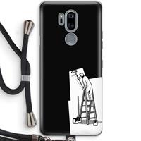 CaseCompany Musketon Painter: LG G7 Thinq Transparant Hoesje met koord