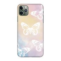 CaseCompany White butterfly: Volledig geprint iPhone 11 Pro Max Hoesje