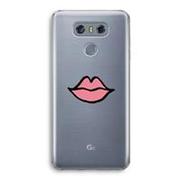 CaseCompany Kusje: LG G6 Transparant Hoesje
