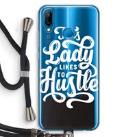 CaseCompany Hustle Lady: Huawei P20 Lite Transparant Hoesje met koord