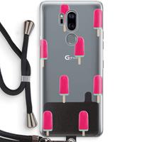 CaseCompany Waterijsje: LG G7 Thinq Transparant Hoesje met koord