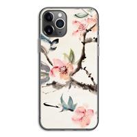 CaseCompany Japanse bloemen: iPhone 11 Pro Transparant Hoesje