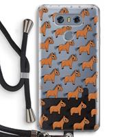 CaseCompany Pony: LG G6 Transparant Hoesje met koord