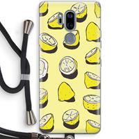CaseCompany When Life Gives You Lemons...: LG G7 Thinq Transparant Hoesje met koord