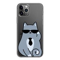 CaseCompany Cool cat: iPhone 11 Pro Transparant Hoesje