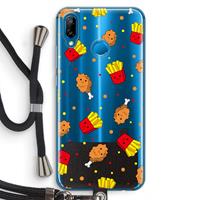 CaseCompany Chicken 'n Fries: Huawei P20 Lite Transparant Hoesje met koord