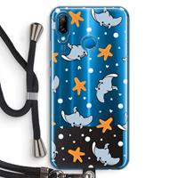 CaseCompany Manta: Huawei P20 Lite Transparant Hoesje met koord