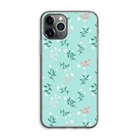 CaseCompany Small white flowers: iPhone 11 Pro Max Transparant Hoesje