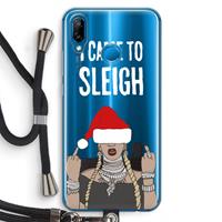 CaseCompany Came To Sleigh: Huawei P20 Lite Transparant Hoesje met koord