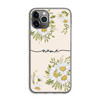 CaseCompany Daisies: iPhone 11 Pro Max Transparant Hoesje
