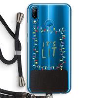 CaseCompany It's Lit: Huawei P20 Lite Transparant Hoesje met koord