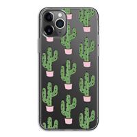 CaseCompany Cactus Lover: iPhone 11 Pro Transparant Hoesje