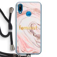 CaseCompany Feminist: Huawei P20 Lite Transparant Hoesje met koord