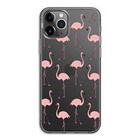 CaseCompany Anything Flamingoes: iPhone 11 Pro Transparant Hoesje