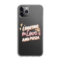 CaseCompany Pizza is the answer: iPhone 11 Pro Max Transparant Hoesje