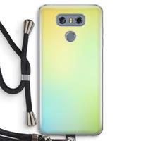 CaseCompany Minty mist pastel: LG G6 Transparant Hoesje met koord