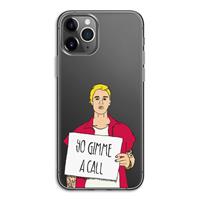 CaseCompany Gimme a call: iPhone 11 Pro Transparant Hoesje