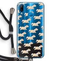 CaseCompany Ponys: Huawei P20 Lite Transparant Hoesje met koord